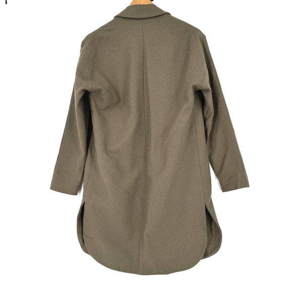 All Saints Womens Wool Vine Coat Small Trench Modern Minimalist Quiet Luxury - Picture 7 of 12